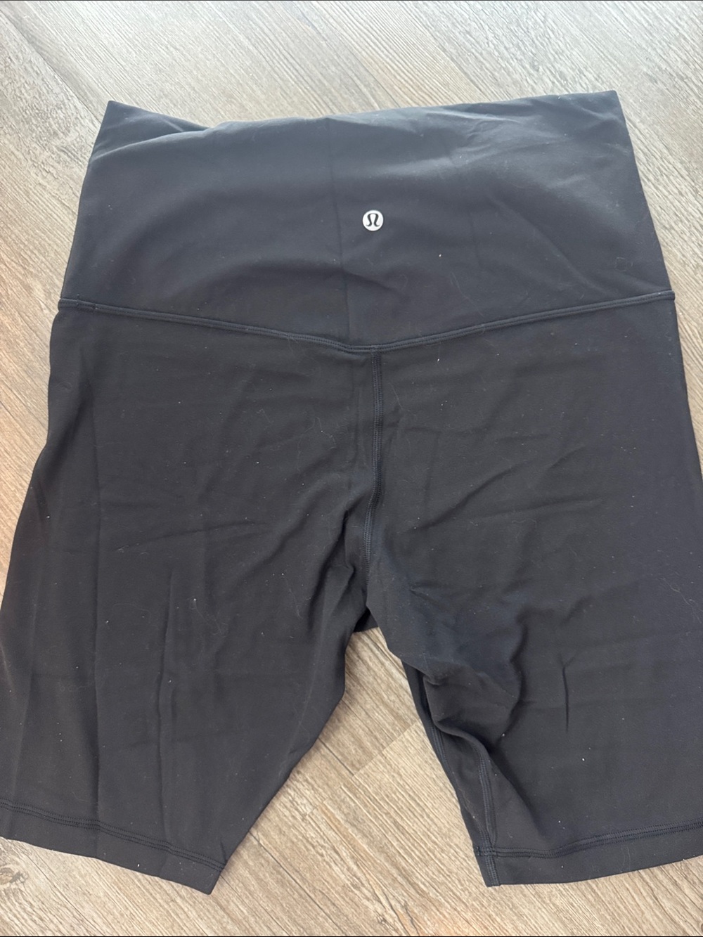 lululemon athletica Kids Black High-Waist Bike Shorts